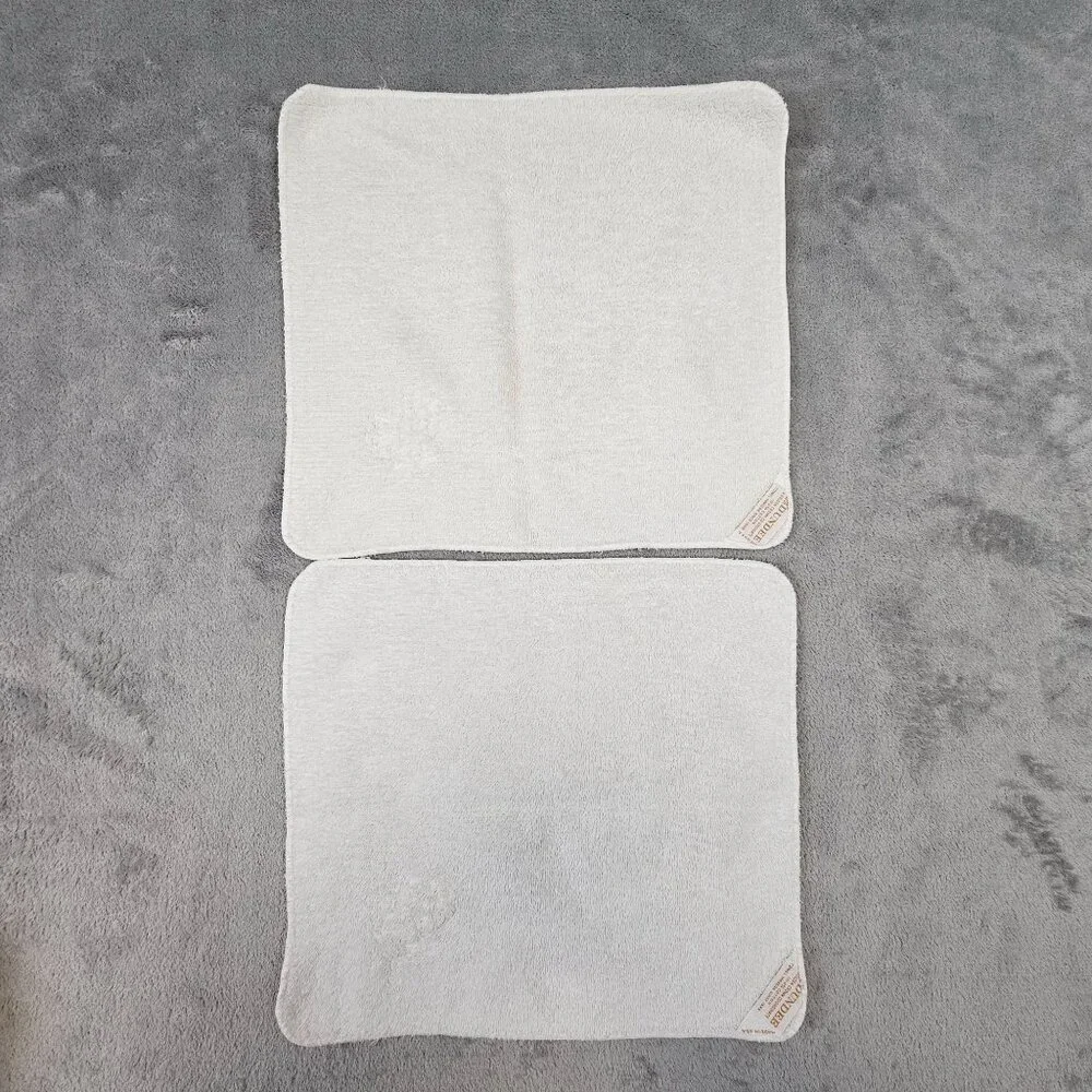 Vintage Dundee Rose‎ Gold Embroidered Towel Set 1 Bath 1 Hand 2 Washcloths USA